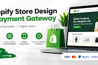 integrate stripe, and secure payment gateways on shopify