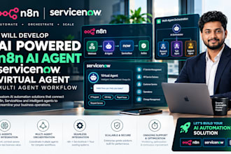 develop ai powered n8n ai agent servicenow virtual agent multi agent workflow