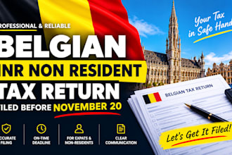 file your belgian inr non resident tax return before