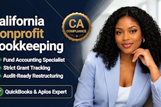 do california nonprofit bookkeeping fund accounting quickbooks cleanup