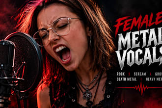 sing female gothic metal vocals rock vocals death metals scream heavy metals