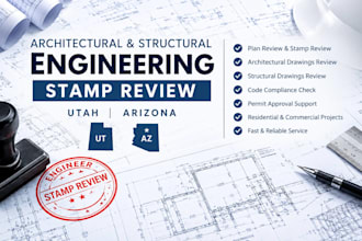 architectural and structural engineering, stamp and review utah arizona