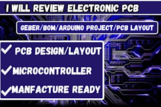 do layout pcb for esp32, stm32, nrf52, raspberry pi, microcontroller schematics