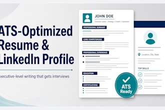 write an ats optimized resume and linkedin profile