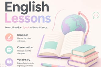 teach you english with personalized lessons for your goals