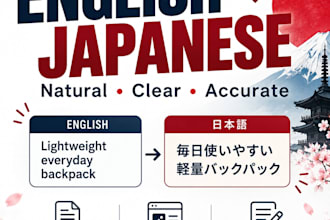 translate english into natural japanese