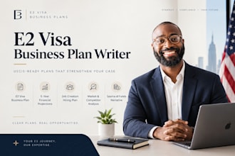 write an e2 visa business plan, investor visa, uscis ready