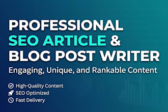 write professional blog posts and articles