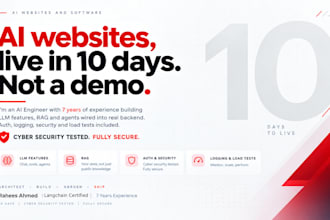 ai website development with senior engineer, production ready