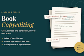 copyedit your manuscript for clarity, consistency, and polish