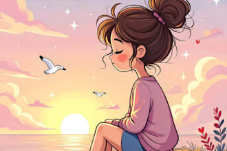 children story book illustration and children story book