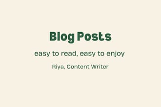 write easy to read blog posts for your website