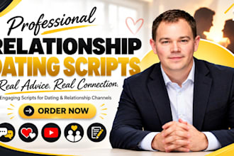 write youtube relationship advice and dating scripts