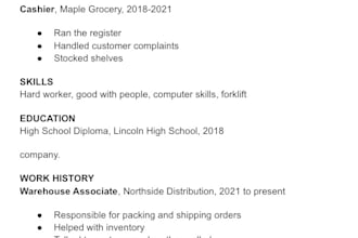 rewrite your resume for customer service and logistics jobs