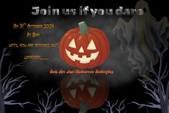 design creative halloween greeting cards and invitations