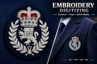 digitize image for embroidery do embroidery patch design into dst pes file