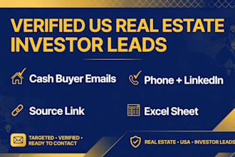 do real estate lead generation and find verified investor emails