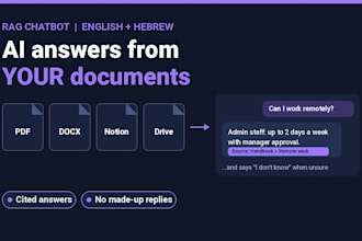 build a rag ai chatbot that answers from your documents with citations