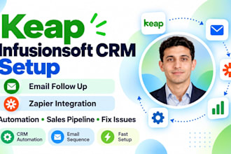 setup keap infusionsoft crm automation email follow up zapier sales pipeline