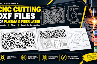 create dxf files for cnc laser and plasma cutting