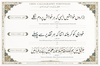 do beautiful urdu calligraphy khatati and islamic art design