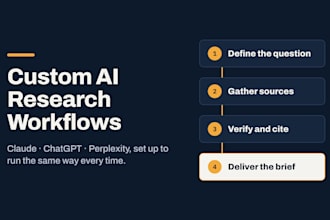 build a custom ai research workflow in claude, chatgpt or perplexity