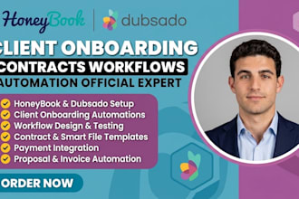 setup honeybook dubsado crm automation client onboarding contracts workflows