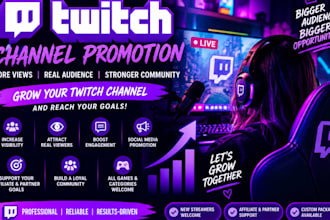 do twitch channel promotion
