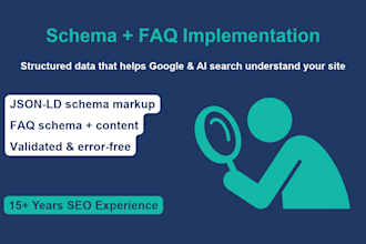 add schema markup and faq schema for aeo and ai search