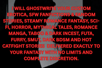 write werewolf furry dark romance smut bdsm and erotic fanfiction