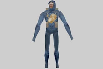 make 3d animation in lowpoly style,ps1,ps2,psx couriers style,retro indie horror