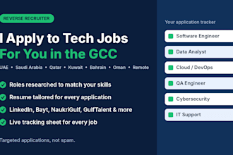 be your reverse recruiter and apply to tech jobs in uae, saudi and gcc