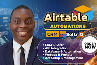 setup airtable database, airtable automation, airtable formula, softr portal