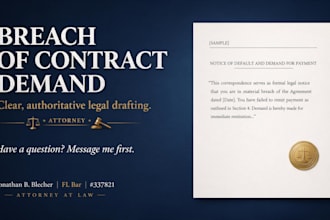 draft a powerful US breach of contract demand letter