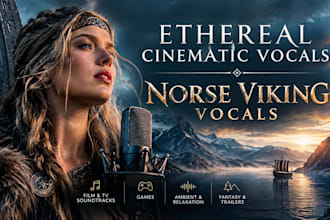 record ethereal cinematic duet vocals and norse viking vocals