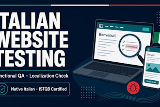 test your website or app in italian as a native QA tester