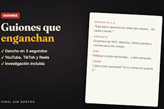 escribir guiones virales para youtube, tiktok o reels en español