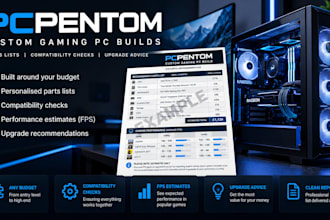 check PC parts compatibility and plan your custom gaming PC build
