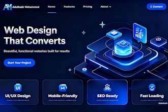 professional website homepage design