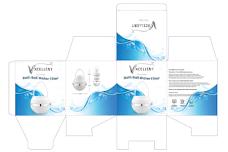 design amazon product packaging design, fba box, dieline, label and 3d mockup