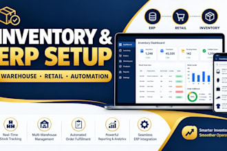 set up inventory management, warehouse operations, retail and erp integrations