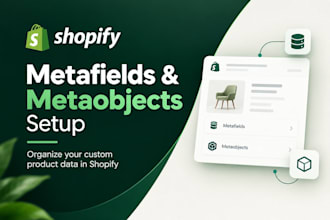 set up shopify metafields and custom product data