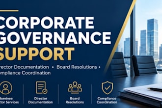 provide corporate governance and director documentation support