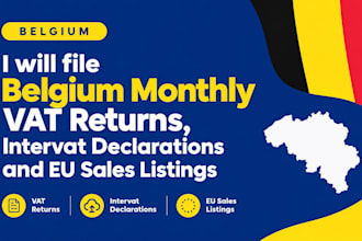 file belgium monthly vat returns, intervat declarations and eu sales listings