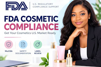 prepare fda mocra cosmetic safety report, fsvp and label compliance