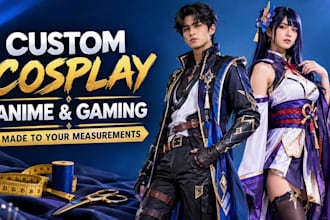 sew a custom anime or gaming cosplay costume to your measurements