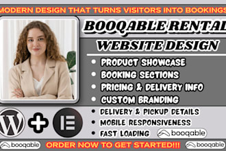 booqable rental website, booqable website, rental website design