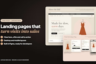 design a modern landing page UI in figma that converts