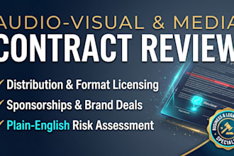 draft and negotiate your audio visual media contracts