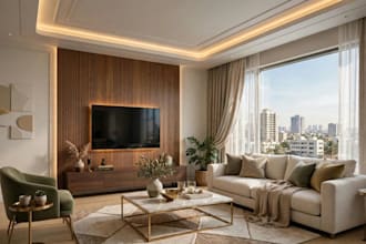 design 3d interior for home, shop and office with modern luxury style